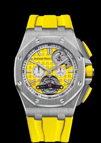 Royal Oak Offshore Tourbillon Chronograph Selfwinding Stainless Steel / Yellow