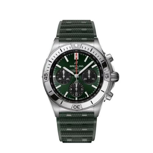 Chronomat B01 42 Stainless Steel / Green / Rubber