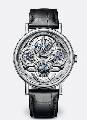 Tourbillon Perpetual Calendar Skeleton 3795 Platinum / Silver