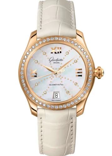 Lady Serenade Rose Gold / Diamond / MOP - Index Line / Alligator / Pin