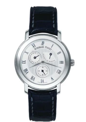 Jules Audemars Small Seconds & Power Reserve White Gold / Silver