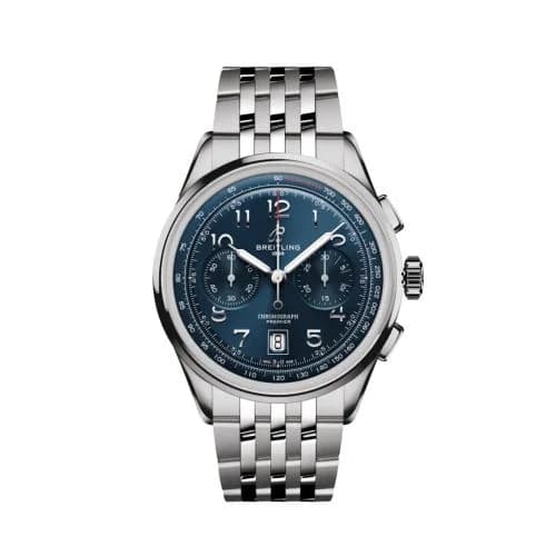 Premier B01 Chronograph 42 Stainless Steel / Blue / Bracelet