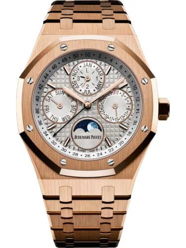 Royal Oak Perpetual Calendar 41 Pink Gold / Silver