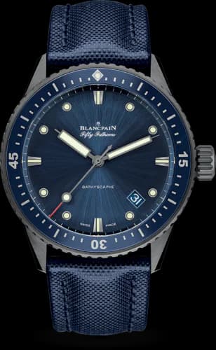 Fifty Fathoms Bathyscaphe Ceramic / Blue / Canvas