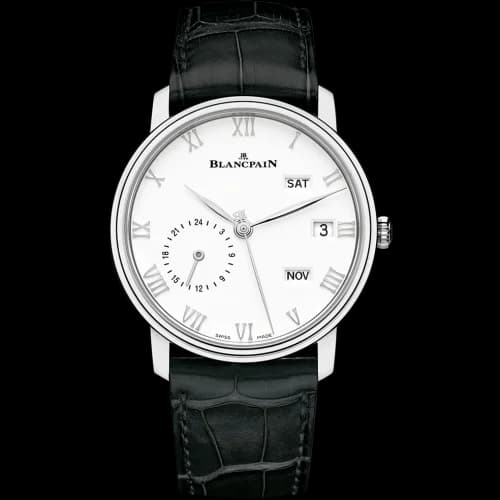 Villeret Quantième Annuel GMT Stainless Steel / White