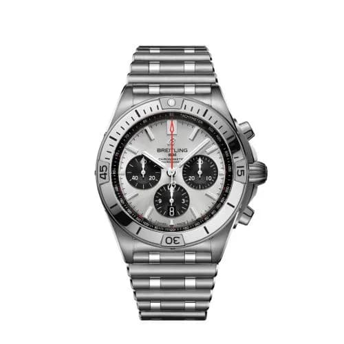 Chronomat B01 42 Stainless Steel / Silver / Rouleaux