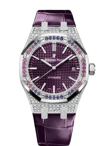 Royal Oak Selfwinding 37 White Gold / Sapphire / Purple