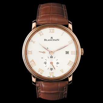 Villeret Ultraplate Power Reserve Date Red Gold / Opaline
