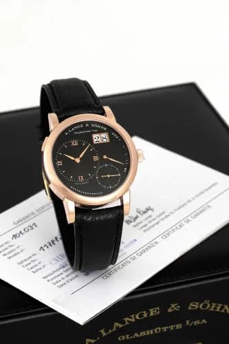 Lange 1 Pink Gold Black
