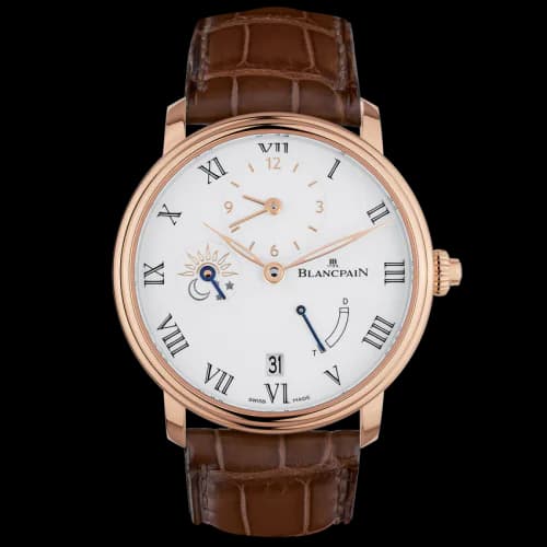 Villeret Demi-Fuseau Horaire 8 Jours Red Gold / Enamel