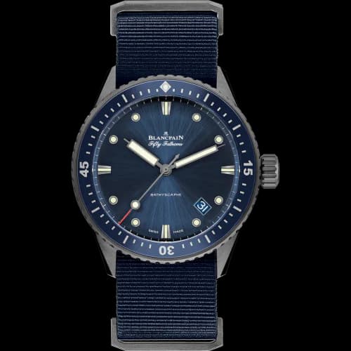 Fifty Fathoms Bathyscaphe Ceramic / Blue / NATO