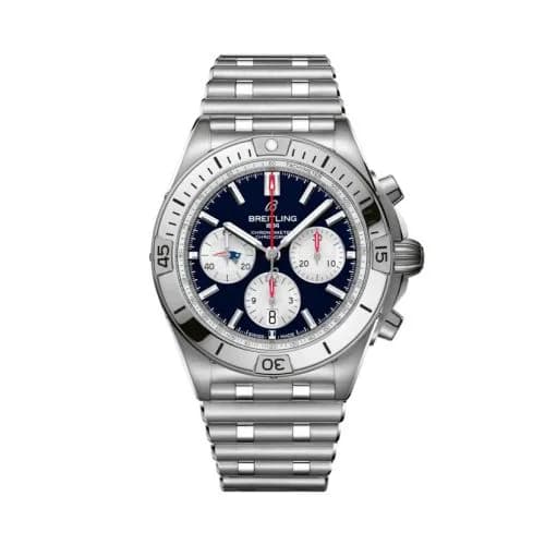 Chronomat B01 42 NFL New England Patriots / Rouleaux