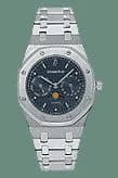 Royal Oak 25594 Moon Phase Stainless Steel / Blue