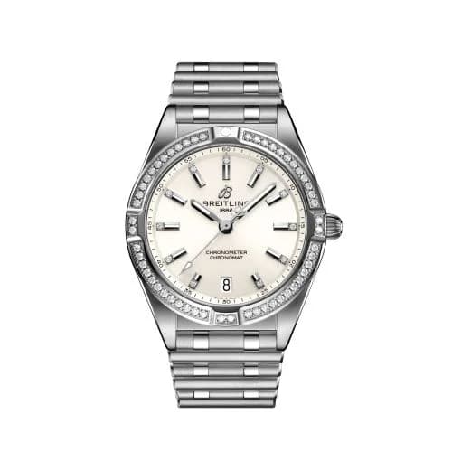 Chronomat 32 Stainless Steel - Diamond / White / Rouleaux