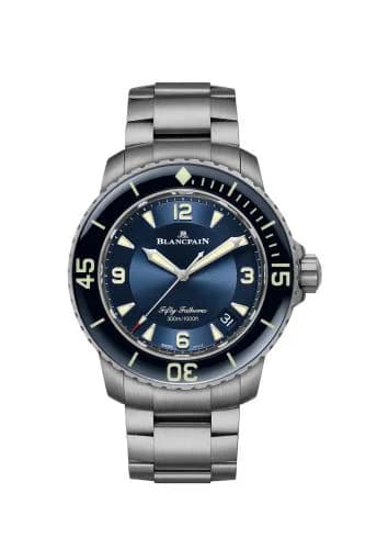Fifty Fathoms Titanium / Blue / Bracelet