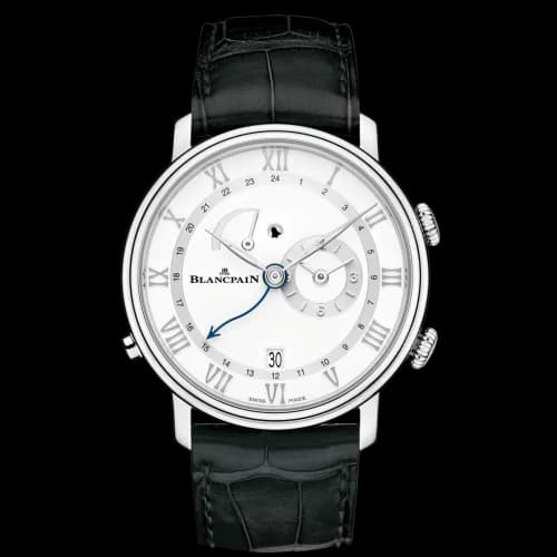 Villeret Réveil GMT Stainless Steel / White