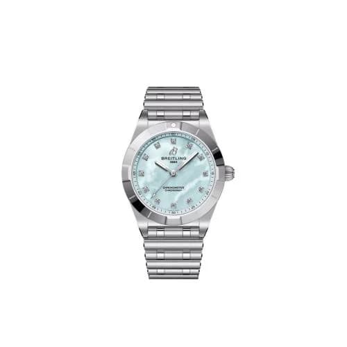 Chronomat 28 Stainless Steel / Blue MOP