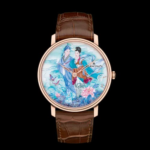 Villeret Manuelle Piece Unique Grand Feu Couple in Field