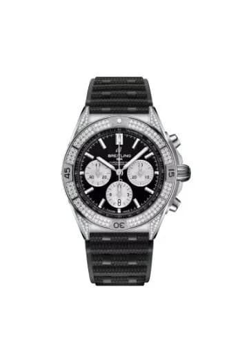 Chronomat B01 42 Stainless Steel - Diamond / Black / Rubber