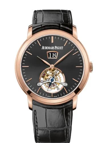 Jules Audemars Tourbillon Grande Date Pink Gold / Black
