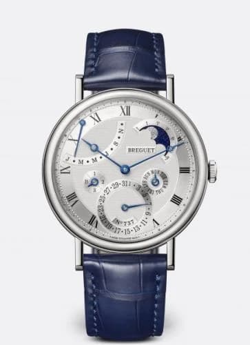 Classique Perpetual Calendar 7327 White Gold / Silver