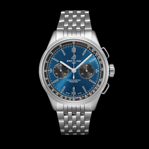 Premier B01 Chronograph 42 Stainless Steel / Blue / Bracelet