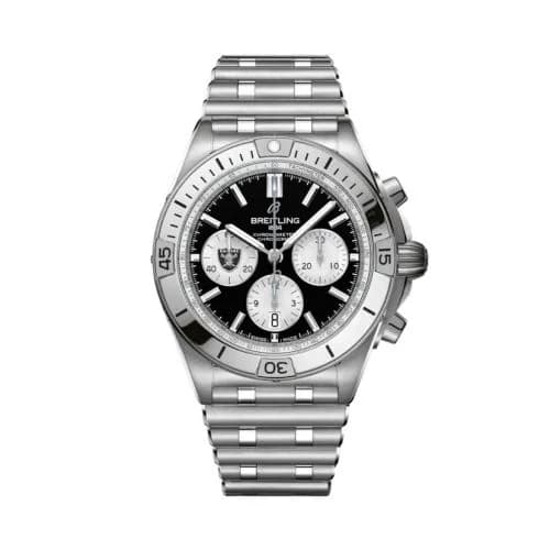 Chronomat B01 42 NFL Las Vegas Raiders / Rouleaux