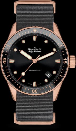 Fifty Fathoms Bathyscaphe Sedna Gold / Black / Grey Nato