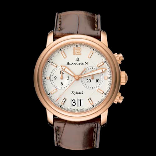 Léman Chronographe Flyback Grande Date Red Gold / Opaline / Alligator