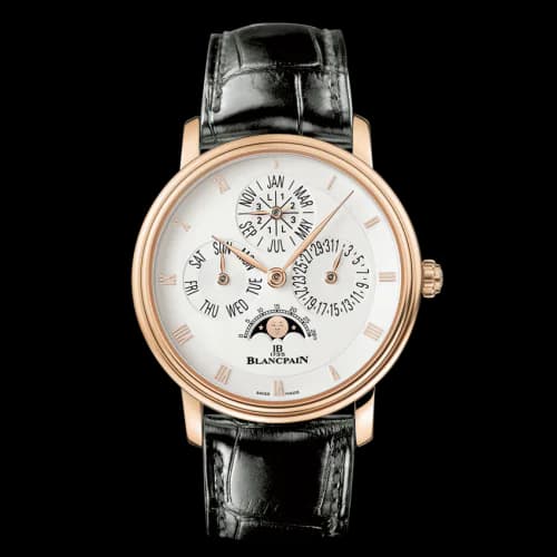 Villeret Quantième Perpétuel Red Gold / Opaline