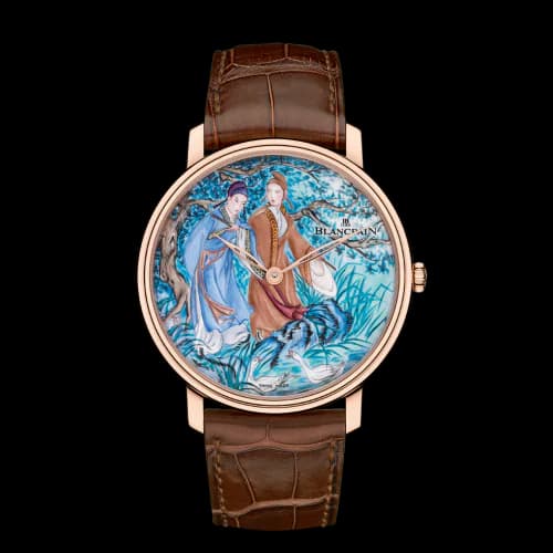 Villeret Manuelle Piece Unique Grand Feu Men with Swan