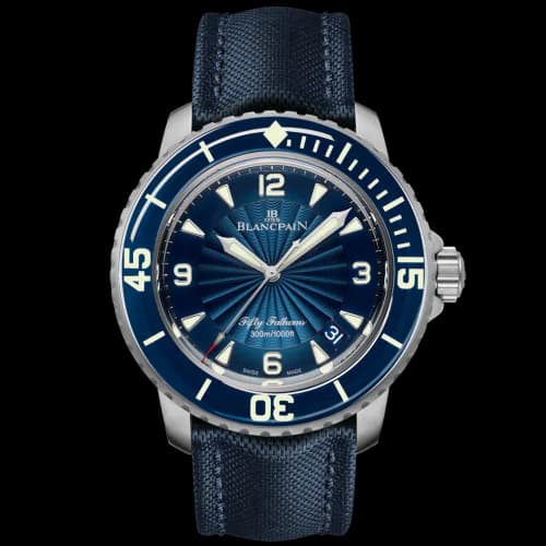 Fifty Fathoms Automatique Stainless Steel / Blue / Blue Canvas