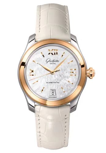 Lady Serenade Stainless Steel / Rose Gold / MOP / Alligator - Pin