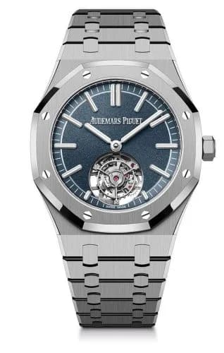 Royal Oak Self-Winding Flying Tourbillon Titanium / Blue / 50th Anniversary