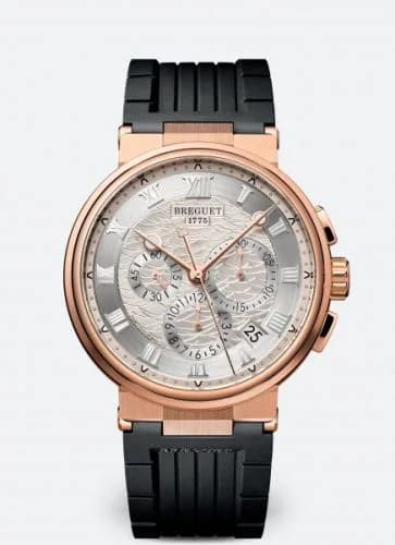 Marine Chronograph 5527 Rose Gold / Silver / Rubber