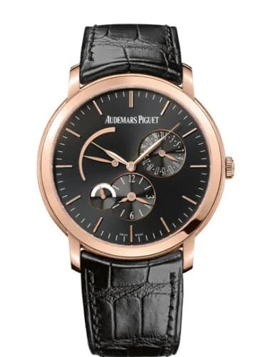 Jules Audemars 26380 Dual Time Pink Gold / Black