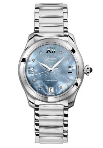 Lady Serenade Stainless Steel / Blue MOP - Index Line / Bracelet