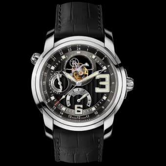 L-Evolution Tourbillon GMT 8 Jours White Gold