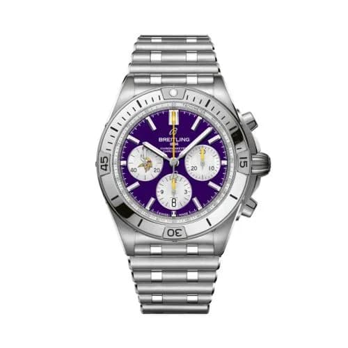 Chronomat B01 42 NFL Minnesota Vikings / Rouleaux
