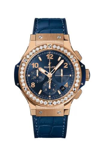 Big Bang Original 41 Red Gold - Diamond / Blue / Alligator