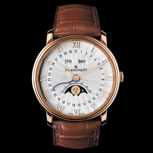 Villeret Quantième Complet Demi-Savonette Red Gold / Opalin