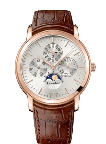 Jules Audemars 26390 Perpetual Calendar Pink Gold / Silver