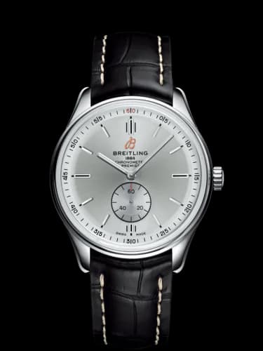 Premier Automatic 40 Stainless Steel / Silver / Croco Black / Tang