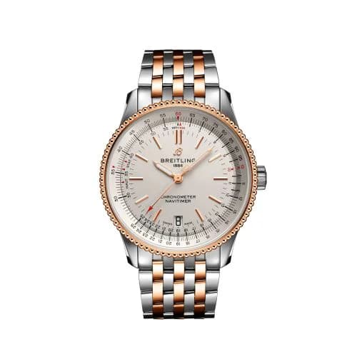 Navitimer 1 38 Automatic Stainless Steel / Red Gold / Silver / Bracelet