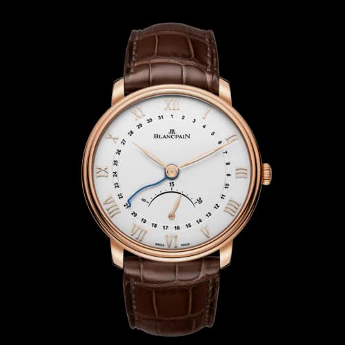 Villeret Ultraplate Quantième Seconde Rétrograde Red Gold / Opalin