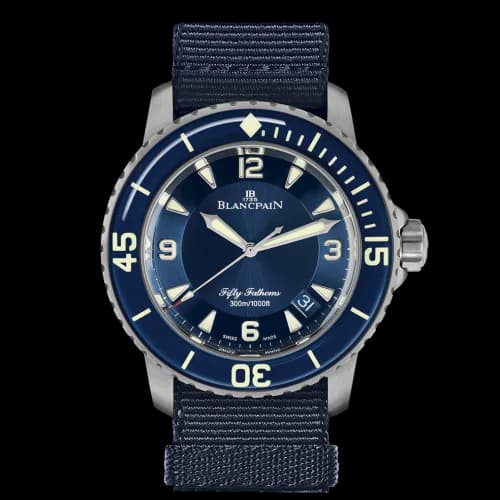 Fifty Fathoms Stainless Steel / Blue / Blue NATO