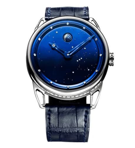 DB25 Moon Phase Starry Sky White Gold / Diamond