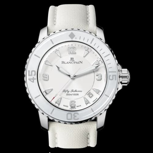 Fifty Fathoms Automatique Stainless Steel / White / White Canvas