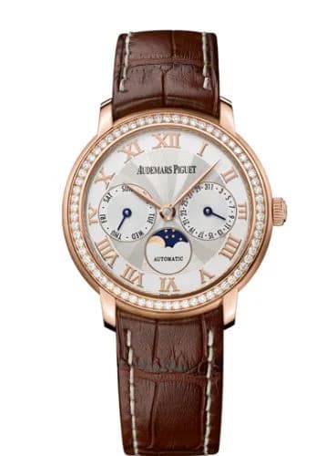 Jules Audemars Day & Date Pink Gold / Diamond / Silver