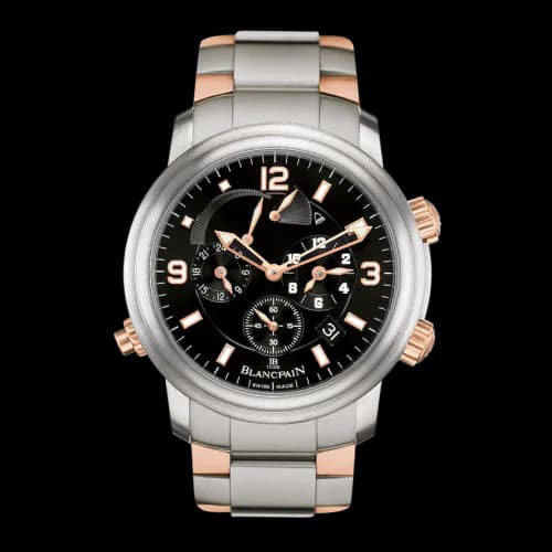 Léman Réveil GMT Titanium / Red Gold / Black / Bracelet